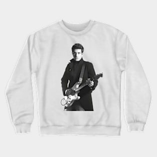 John Mayer with Guitar- Black and white Crewneck Sweatshirt